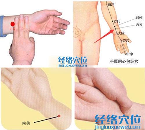 內(nèi)關(guān)穴的準(zhǔn)確位置圖（高清圖組）