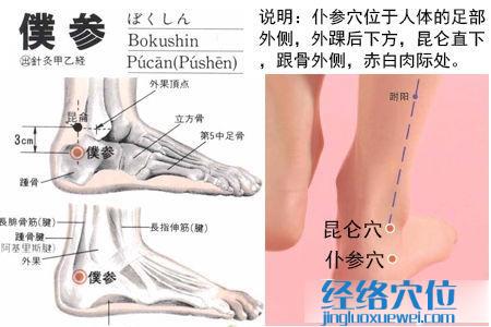 申脈穴位位置圖 申脈穴位位置圖