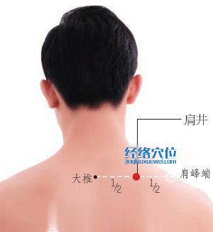 肩井穴的準確位置圖
