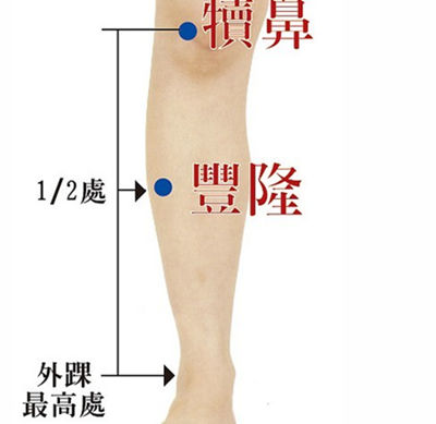 豐隆穴的位置圖