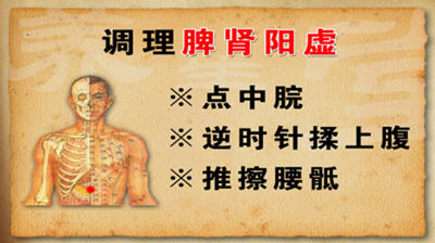 調(diào)理脾腎陽(yáng)虛的穴位及方法