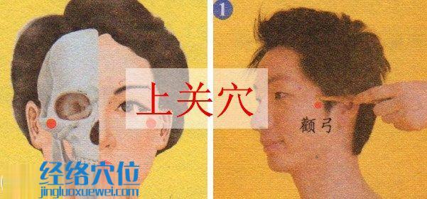 上關穴的位置圖