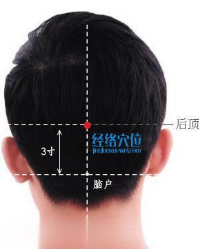 后頂穴位位置圖 后頂穴位位置圖