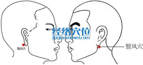翳風穴的準確位置圖
