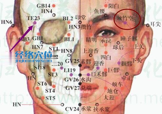 絲竹空穴的準(zhǔn)確位置圖
