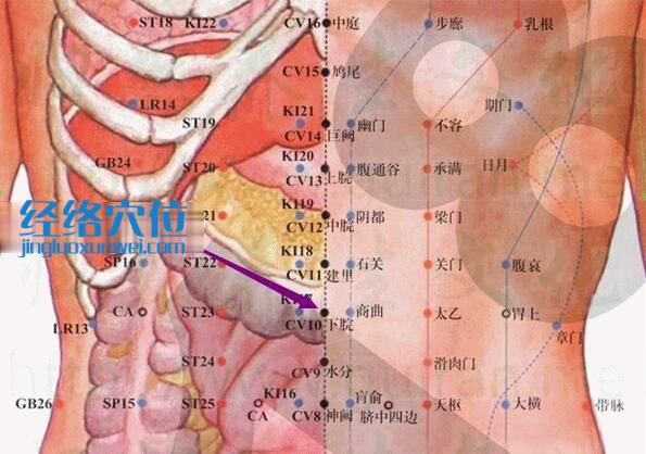 下脘穴的準確位置圖