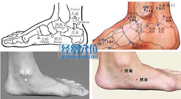 照海穴的準(zhǔn)確位置圖（高清圖組）